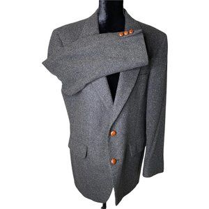 Barrister Gunmetal Grey Camel Hair Jacket